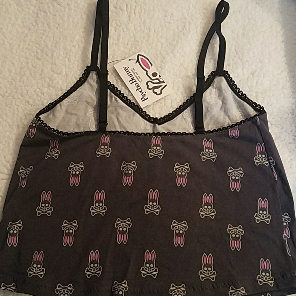 Psycho Bunny Printed Crop Sleep Tank - Picture 4 of 7